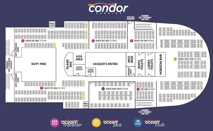 Condor Liberation Seating Plan