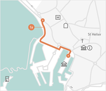 Jersey Cycle Guide Route 1A