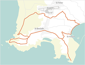 Jersey Cycle Guide Route West B